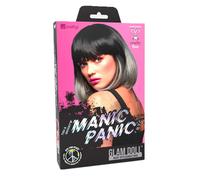 Manic Panic Alien Gray Ombre Glam Doll Wig - black and gray wig