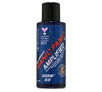 Manic Panic Amplified Cream Formula, Shocking Blue, 4 Fl. Oz (1 Count) | Dark Blue Color Can Give Purple Undertones to Unbleached Hair, Works on Dark & Light Shades, Vegan, PPD & Ammonia Free