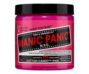 Manic Panic Big Pot Classic Cotton Candy Pink Semi-Permanent Dye (236ml) | Baby Pink Hair Dye for Women & Men That Lasts 4-6 Weeks -Vegan, Ammonia-Free - Create & Mix Custom Shades