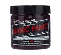 Manic Panic Classic Deep Purple Dream Semi-Permanent Hair Dye (118ml) | Dark Purple Hair Dye for Women & Men That Lasts 5-6 Weeks - Vegan, Developer Free, Cruelty-Free - Create & Mix Custom Shades