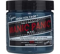 Manic Panic Classic Mermaid Semi-Permanent Hair Dye (118ml) | Bright Ocean Blue Hair Dye for Women & Men That Lasts 4-6 Weeks - Vegan & Developer-Free - Create Custom Shades