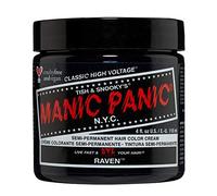 Manic Panic Classic Raven Semi-Permanent Hair Dye (118ml) | Glossy Black Hair Dye for Women & Men That Lasts 4-6 Weeks - Vegan, Ammonia & Cruelty-Free - Create & Mix Custom Shades