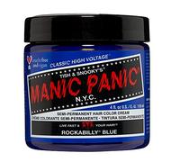 Manic Panic Classic Rockabilly Blue Semi-Permanent Hair Dye (118ml) | Neutral Blue Hair Dye for Women & Men That Lasts 4-6 Weeks - Vegan, Ammonia & Cruelty-Free - Create & Mix Custom Shades