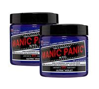 Manic Panic Ultra Violet Classic Creme, Vegan, Cruelty Free, Purple Semi Permanent Hair Dye 2 x 118ml
