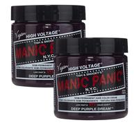 Manic Panic High Voltage Deep Purple Dream Hair Dye SemiPermanent Color 118ml x2