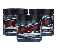 Manic Panic Mermaid Classic Creme, Vegan, Cruelty Free, Blue Semi Permanent Hair Dye 3 x 118 ml