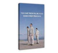 Manic Poster & Street Preachers This Is My Truth Tell Me Yours 1998 Album Poster Canvas Poster Wall Art Decor Print Picture Paintings for Living Room Bedroom Decoration Frame-style 08x12inch(20x30cm)