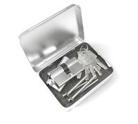 MANICAF 2 pieces lock cylinder 25/25, profile cylinder, euro cylinder lock, lock cylinder, cylinder lock 50 mm with 10 brass keys