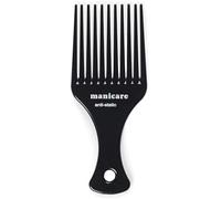 Manicare Afro Comb For Detangling And Styling, Hair Comb For Curly, Wavy, Frizzy And Afro Hair, Wide Tooth Anti-Static, Smooth Afro Pick, Reduces Breakage, Pulling And Gentle On The Hair And Scalp