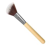 Manicare Bamboo Blusher Brush, Makeup Brush With Bamboo Handle And Synthetic Bristles, Professional Makeup Application, Flawless Blending Of Powder Cosmetics, Great For Blush, Highlighter And Bronzer