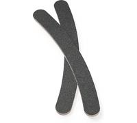 Manicare Curved Nail Files, Pack Of 2 Emery Boards, Boomerang Shape, Natural Or Artificial Nails, Pet Grooming, Double Sided Medium Grit, Reusable, Washable, Home Salon Professional Manicure Pedicure