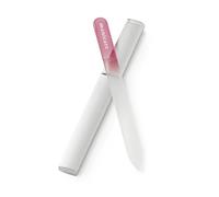 Manicare Glass Nail File, for Shaping and Styling Nails, Strong Glass File for Natural and Artificial Nails, Double Sided, Includes Protective Case, Perfect for at Home Or On The Go Manicures