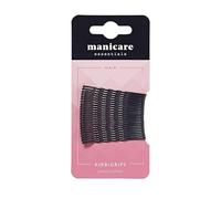 Manicare Kirbigrips Black 5cm, Pack Of 24 Waved Bobby Pins, Grips For Styling, Buns, Updo’s, Strong, Secure, Durable, All Hair Types And Lengths, Thick, Curly, Weddings, Prom Hair, Hairdressing Salon
