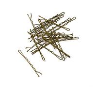 Manicare Kirbigrips Blonde 5cm, Pack Of 24 Waved Bobby Pins, Grips For Styling, Buns, Updo’s, Strong, Secure, Durable, All Hair Types And Lengths, Thick, Curly, Weddings, Prom Hair, Hairdressing Salon