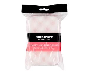 Manicare Luxury Massage Bath Sponge, Wash Exfoliate And Massage, Shower Body Scrubber, Pink Double Sided Cleaning Sponge, Durable And Long lasting, Lather And Use With Shower Gel Or Body Wash