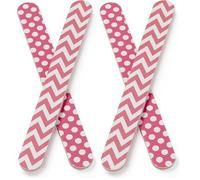 Manicare Pack of 4 Cushioned Emery Boards, Nail Files for Shaping Artificial and Natural Nails, Double Sided Medium Grit, Strong and Durable, for At Home DIY Salon Professional Manicure Or Pedicure