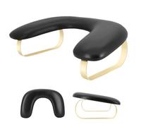Manicure Arm Rest - Ergonomic Nail PU Leather Top, Safe Foam Table Support Base | Constant Comfort for Filing, Polishing, Stretching