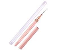 Manicure Brushes Fine Drawing, Copper Tube Barrel, Metal Lid | Manicure Design Brushes for Gel Lacquer for Manicure Design, French Manicure Lines, Accurate Striping, DIY Fine Detailing,