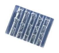 Manicure Carved Resin Mold Multifunctional Nails Art Template Bowknot Silicone for Enhancement Bow Charms for Nails Design