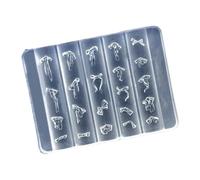 Manicure Carved Resin Mold Multifunctional Nails Art Template Bowknot Silicone for Enhancement Manicure Carved Resin Mold