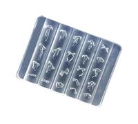 Manicure Carved Resin Mold Multifunctional Nails Art Template Bowknot Silicone for Enhancement Silicone Molds Bows Template Stencils