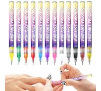 Manicure Drawing Set - For Decoration Pens With For Painting With Relief Effect In Twelve Tone Offering Precise And Even Flow | D