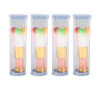 Manicure Duster Tool Rhinestone Colourful Soft Thickened Ergonomic Nail Art Dust Remover Brush for Makeup Nail Powder Cleaning Brushes ABS Nylon Bristles 4pcs with Storage Box