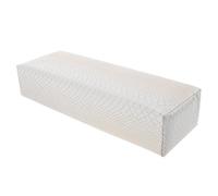 Manicure Hand Cushion White PU Nail Art Rest Pillow | Reduce Wrist Fatigue, Simple Chic Accessory, Convenient Cleaning, Professional Use for Salon Work and Home Manicure