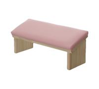 Manicure Hand Rest Stand - PU Leather Nail Tech Armrest Cushion with Wooden Base, Ergonomic Wrist Support Pad, Comfortable Nails Art Arm Pillow | Ideal for Salon, Client Nail Design, or Port