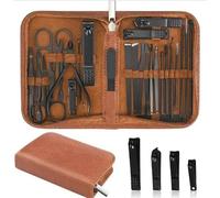 Manicure Kit 26 in 1 Manicure Set Professional Nail Clipper Kit Stainless Steel, Care Tools with Luxurious Travel Case Travel