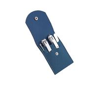 Manicure Kit Nail Clipper Set, Stainless Steel Home Manicure Knife, Portable High-end Scissors, Dead Skin Trimming Tool 4 Pcs Travel(Blue)