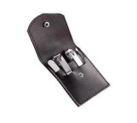 Manicure Kit Nail Clipper Set, Stainless Steel Home Manicure Knife, Portable High-end Scissors, Dead Skin Trimming Tool 4 Pcs Travel(Black)