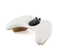 Manicure Nail Arm Rest with mobile phone holder,Wooden material for the base legs,butterfly wings shaped Detachable for professional salons or home use(white)