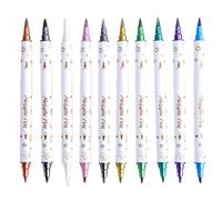 Manicure Nail Pens,10X Nail Point Pens for Drawing Crafting | Home and Salon Use Scrapbook Highlighter Fingernails Beauty Maker for Mother, Wife