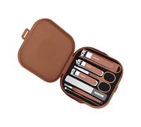 Manicure Pedicure Kits Nails Clippers Professional Grooming Kits Nails Care Tools With Travel Case Set Of 7 Pieces Nail Care Kit Manicure Grooming Set With Travel Case
