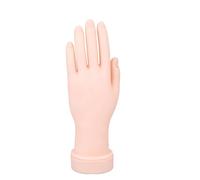 Manicure Practice Hands Flexible Mannequin Rubber Hand for Fake Nail Art Starter Training Right hand Inflexible