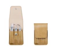 Manicure Set 6Pcs Professional Stainless Steel Pedicure Kit Grooming Kit Fingernail & Toenail Clippers Set Manicure Kit with,Dark Khaki