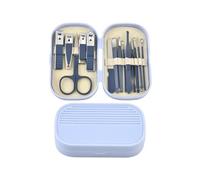 Manicure Set，Nail Clipper Set， Stainless Steel Nail Clipper Set Multicolor Manicure Pedicure Kit(Blue)