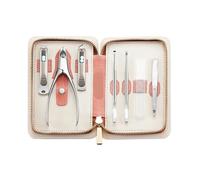 Manicure Set Pedicure Sets Nail Clippers Tools Stainless Steel Scissors Cutter Travel Case Kit 7in1(Mr-6020)