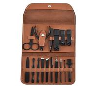 Manicure Set, Professional Nail Clippers Kit, 16 Piece Set of Manicure Tools, Folding Bag Nail Clippers Set