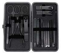 Manicure Set, Professional Nail Clippers Kit, 18Pcs Stainless Steel Ear Spoon Nail Cutters Scissors Kit for Manicure Tools