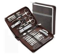 Manicure Set, Professional Nail Clippers Kit, Stainless Steel Cutter Scissor Cuticle Nipper Nail Tools Set Travel Case Kit