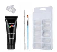 Manicure Set Quick Building Gel Thermal Color Change Base&Top Coat Nail Molds Nail Art Extension Set