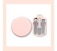 Manicure Set Stainless Steel Nail Clipper Portable Nail Clipper Mini Nail Set Clean and Portable 3 Piece Pack Red Pink Blue Green Manicure Nail Clippers Kit (Color : A)