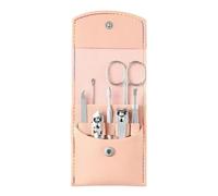 Manicure Set with Case Nail Care 7pcs Cutter Scissor Tweezer Clipper Manicure Pedicure Kit Set With Colorful PU Leather Case(Color3)