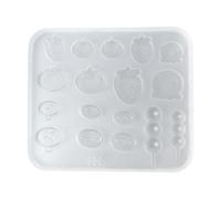 Manicure Silicone Molds with Food Theme Patterns Pendant Molds Creative Manicure Embellishments for Nails Artists Clear Silicone Nail Form
