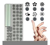Manicure Stamp Pen, Different Patterns Stamper Pens Tool, Art Design Tools Versatile Quick Nail Decoration for Valentine Party Wedding Dating