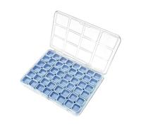 Manicure Supplies Storage Box | 48 Compartments Earring Organizer | Manicure Accessories Storage Case | For Arts & Crafts Travel Office Perl
