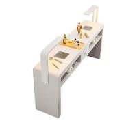 Manicure Tabt with Dust Collector & LELamp - Professal Nail De for Salon & Spa Ders Include(100x40x78cm)