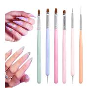Manicure Tool, Double Headed Gel Carving Brush Set, Pen Kit, Precision Rhinestone Picker, Supplies for Professional Salon, Home DIY Nail Enthusiasts, and UV Gel Application